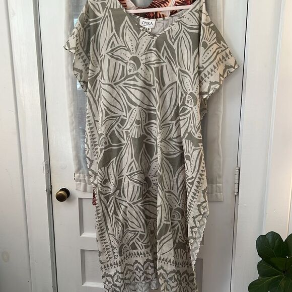 OMika Alma Poncho-Martina Agave Print- One Size - Picture 4 of 5